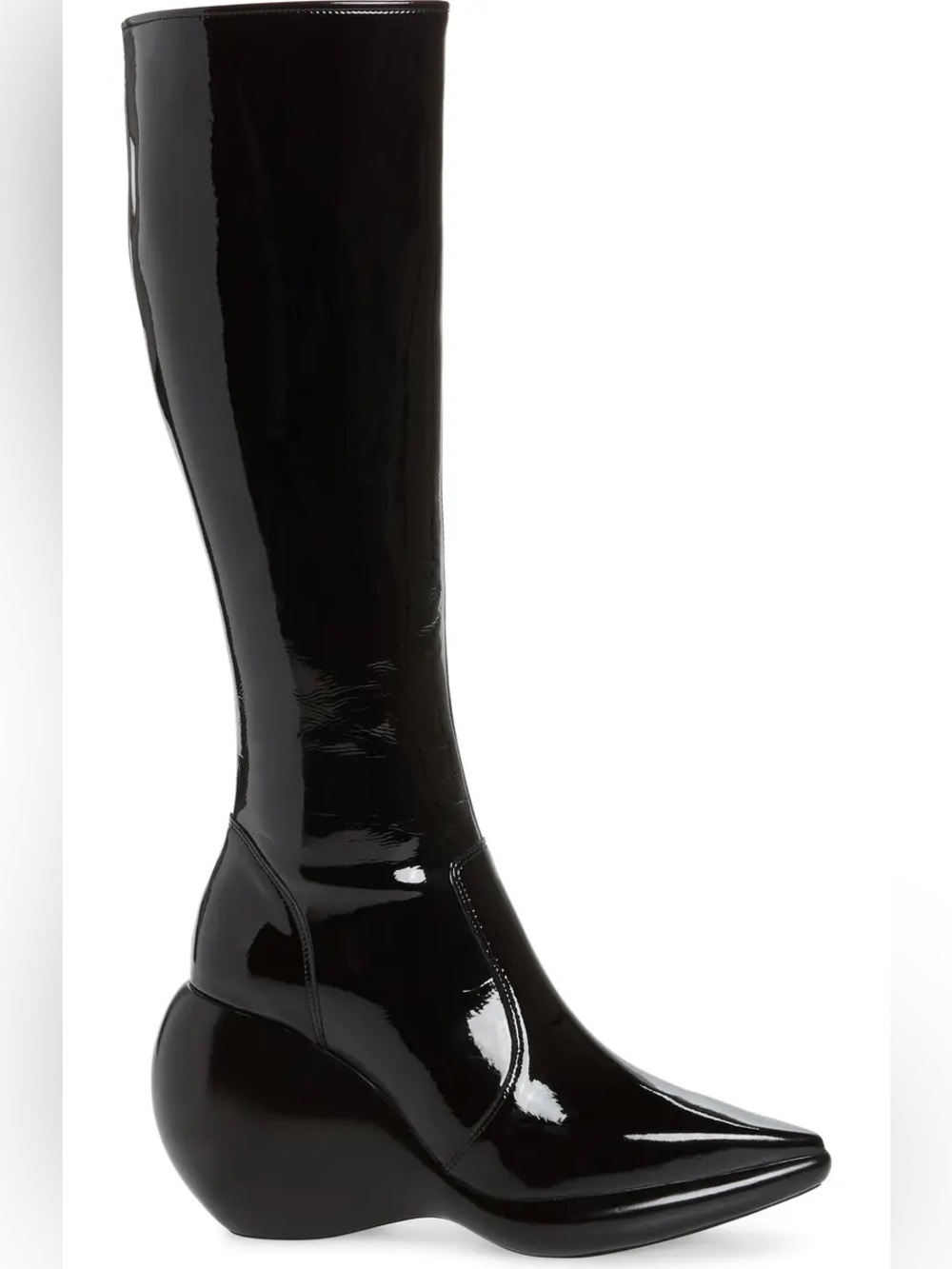 🕶️ Matrix Vibes | Patent Leather Knee-High Boots Steve Madden SZ 9 Free Shipping